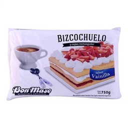 [bon mase] Bizcochuelo rectangular 3 capas bon mase